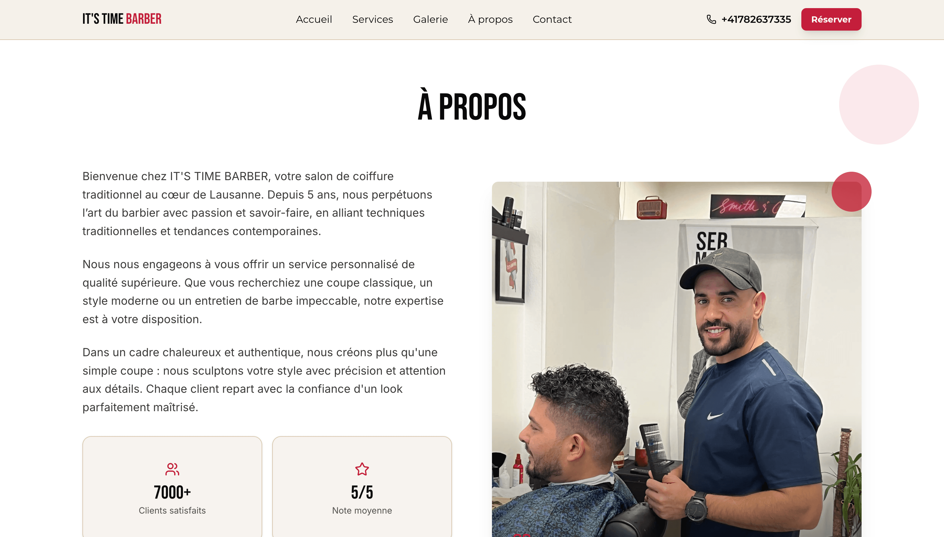 It's Time Barber — About and opening hours